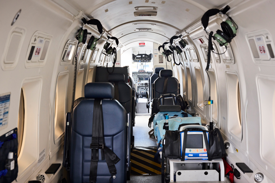 Air Medical Transport Service fixed wing interior